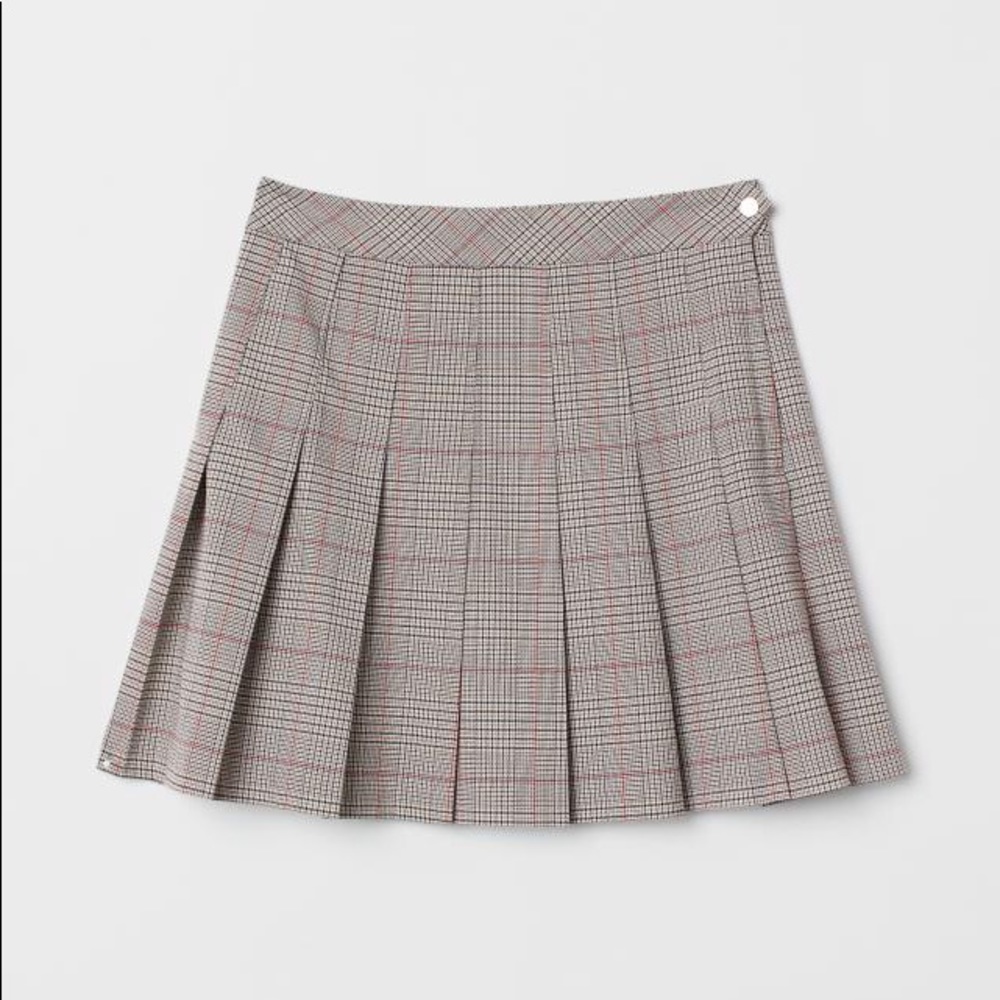 H&M pleated mini skirt